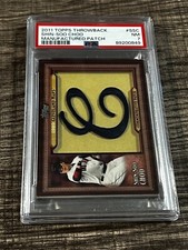 PSA 7 Shin-Soo Choo 2011 Topps Throwback Manufactured Patch #TLMP-SSC Indians