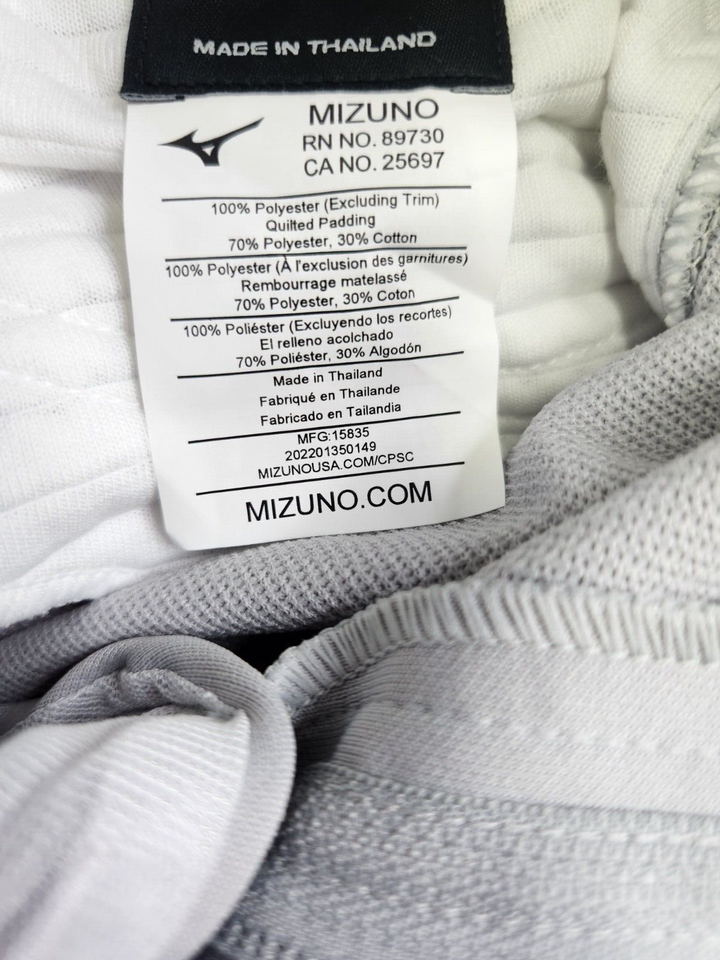 Mizuno Youth Gray & Black Stripe Baseball Pants Size L Performance Padding eBay