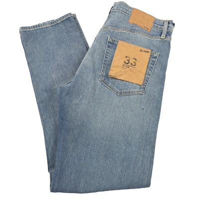 RE/DONE Jeans Mens Size 33 Touch of Paint '60s Slim Fit Blue NWT