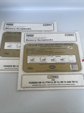NIP Lot of 2 Pioneer Memory Scrapbooks 12x12 White Refill Pages RMW-5