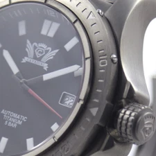 Cavadini Men's Automatic Pilot Watch Solid Titanium SELITA-SW-200 Index CV-1608