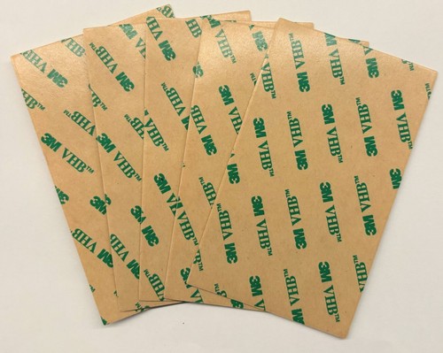 3M VHB 9473 CLEAR ADHESIVE DOUBLE SIDED TRANSFER TAPE SHEETS x 5 - 100 x 60 mm - Picture 2 of 2