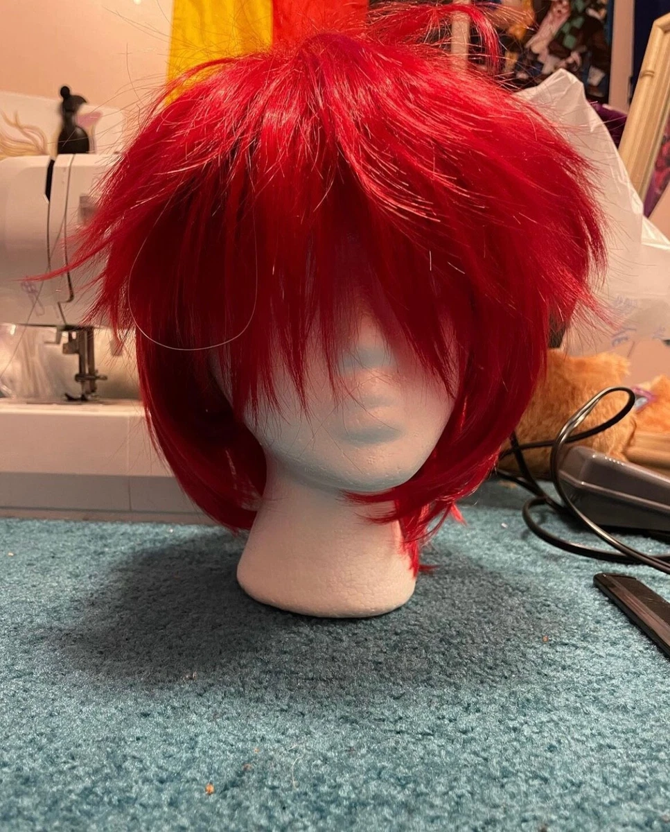 Short red cosplay wig outlet