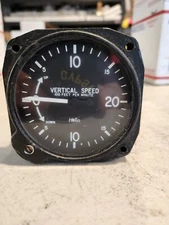 Helio/ Instruments INC VSI 2000 ft/m P/N 410-1 Appears Functional