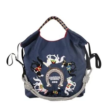 Stylish Women's Reusable Shopping Bag for Leisure Travel and Beach Trips Blue...