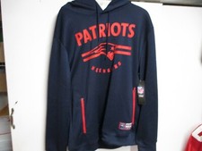 NEW ENGLAND PATRIOTS NFL.COM MENS HOODED SWEATSHIRT XL NWT 85 NAVY SOFT