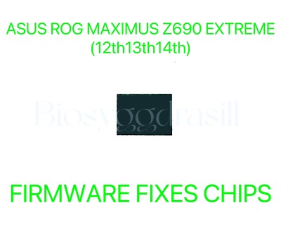 ASUS ROG MAXIMUS Z690 EXTREME, ADMIN NO PASSWORD FIRMWARE FIXES BIOS CHIP