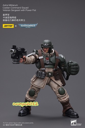 JOYTOY Warhammer 40K JT7936 1:18 Veteran Sergeant with Power Fist Soldier Model - Picture 10 of 14