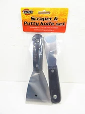 Putty Knife Paint Scraper Set 2 Scrapers Scraping Knives Sets Spackle Applicator