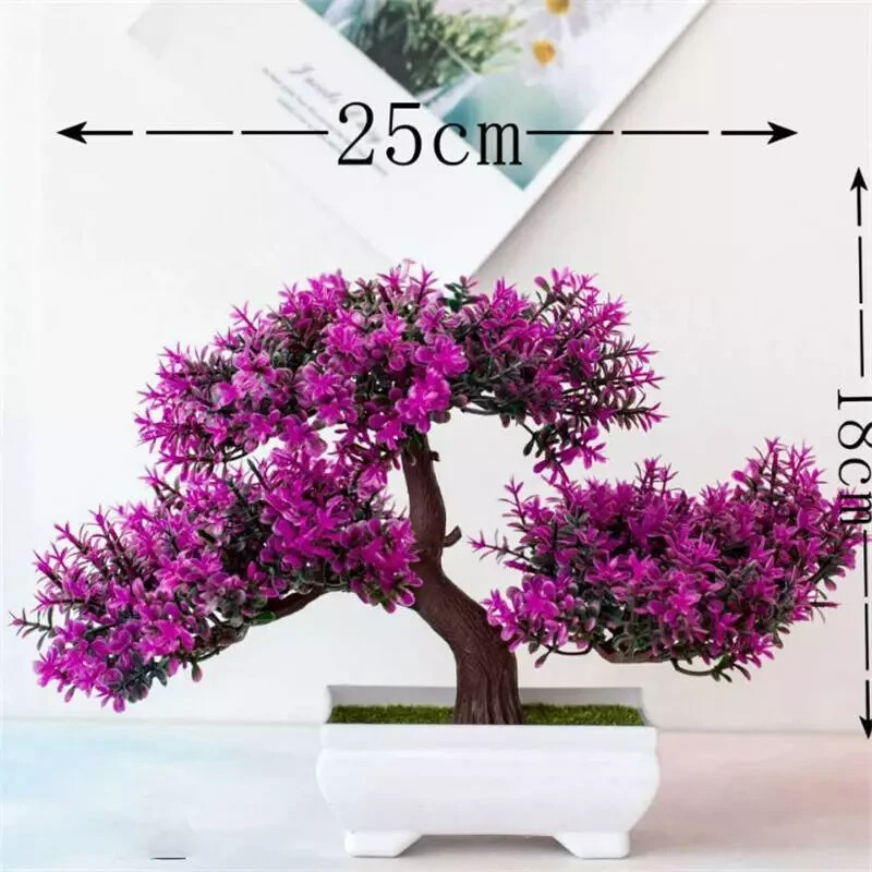 Artificial Plants Bonsai Accessories Eucalyptus Home Pine Tree Fake Plant-image