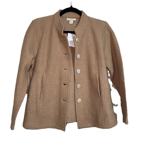 Appleseeds Camel Boiled Wool Jacket Size SPS Blazer Coat - Picture 2 of 10