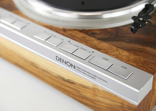 Restaurierter Denon DP-47F Plattenspieler Vollautomat Nussbaum geölt massiv Holz - Picture 12 of 14