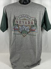 Vintage 90s Reno Nevada Graphic Short Sleeve T-Shirt Mens Size Large USA Made
