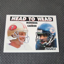 🏈 1991 Score Pinnacle Joe Montana & Mark Carrier Head to Head NICE 🔥 MUST 👀