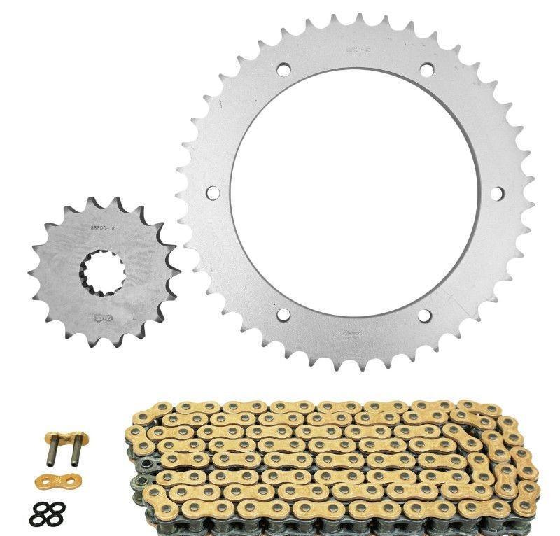 Kit chaîne 1050 Speed Triple RS ABS transmission pas 530 18x43
