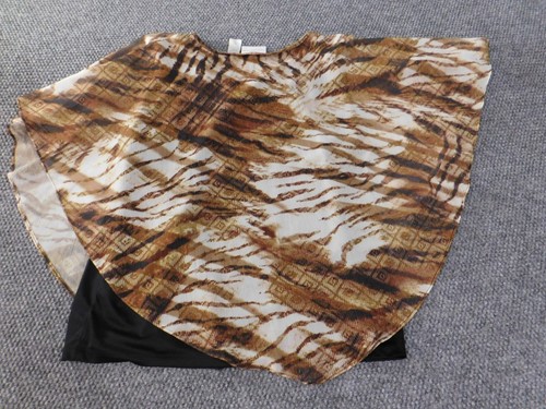 Alfred Dunner top 16 brown pullover lines womens stretch polyester - Picture 10 of 12