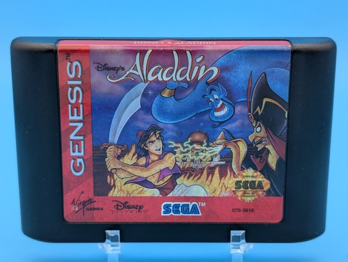 Custodia e cartuccia Aladdin (Sega Genesis, 1993) - testata e funzionante - Foto 5 di 8
