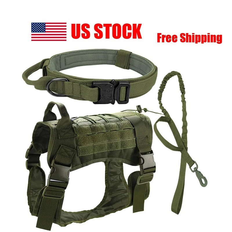 Тактический жилет для дрессировки собак, поводок и ошейник повышенной прочности 3 шт. - Изображение 3 из 4