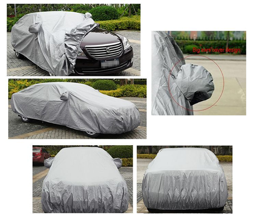 WATERPROOF CAR COVER UV PROTECTION MIRROR POCKETS SIZE A GREY FOR MG MGF 96-04 - Picture 2 of 2