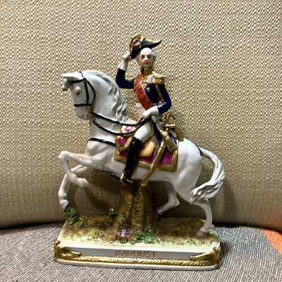 Antique German Scheibe Alsbach  Marshal Davoust Porcelain Figurine 11 
