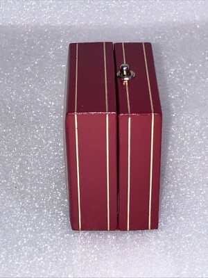 Must De Cartier 4205 Red Leather Trinity Ring Presentation Storage