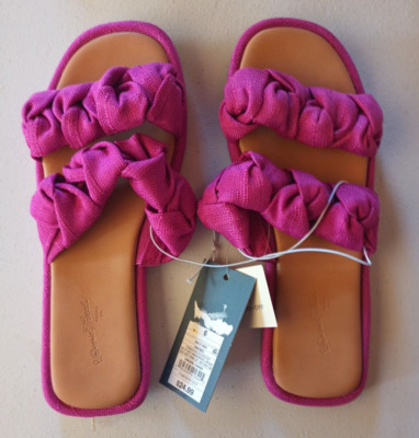 Women's Meg Knotted Slide Sandals Universal Thread Pink 6