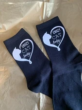 Crazy Cat Lady Ladies Women’s Socks Christmas Birthday Gift Pet Secret Santa