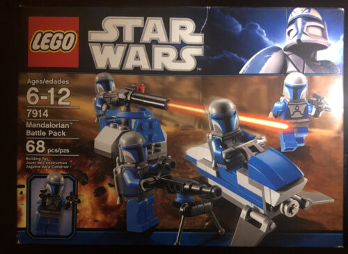 2x LEGO 7914 Star Wars MANDALORIAN Battle Pack Clone Troopers New Damaged Boxes - Picture 3 of 6