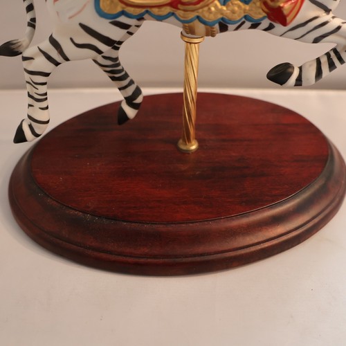 Franklin Mint Large Carousel Figurine – Carousel Zebra - Picture 4 of 7