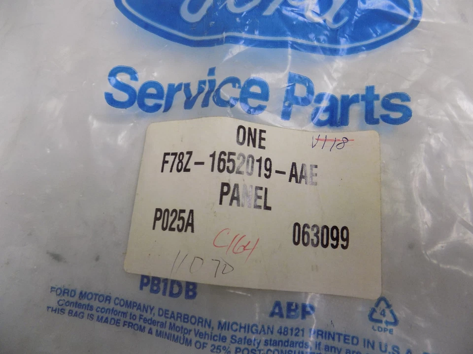 Новый оригинальный производитель 1998 Ford Windstar внутренняя верхняя отделка панель молдинг четверть крышки  - Изображение 3 из 3