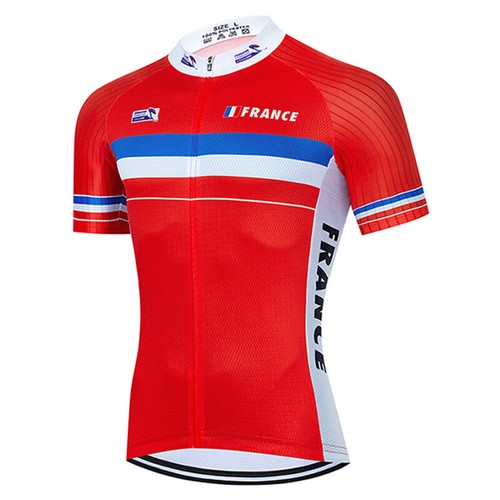 MTB Red Cycling Jersey Bib Shorts Kits Short Sleeve Shirt Pad Shorts Set - Picture 3 of 8