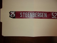 ARIZONA COYOTES Tyler Steenbergen #52 locker room nameplate 2020-21 (25th anniv 