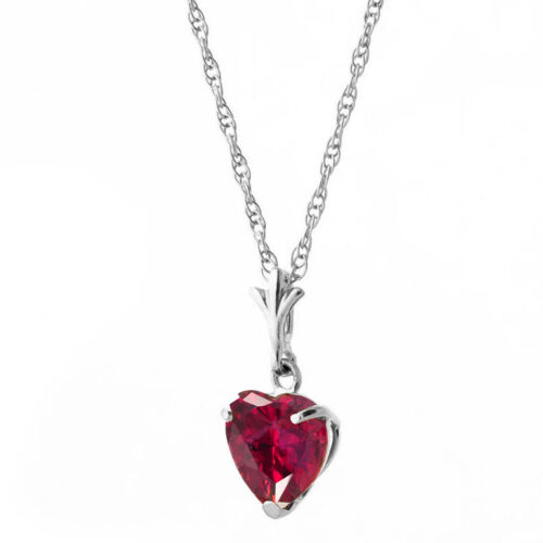 1.15 ct 14k Solid YELLOW/ROSE/WHITE Gold Pendant Necklace brilliant cut heart - Picture 2 of 5