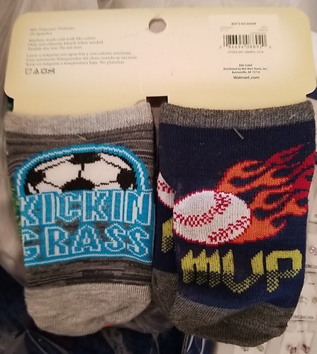 6-Pair Boys Socks No Show Shoe Size 4-7.5 Small - Picture 2 of 4