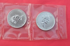 Two 1997 1 Oz Silver Canada Maple Leaf - Sealed In Original RCM Packaging