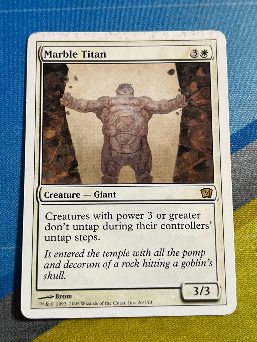 Magic the Gathering MTG 9th Edition MARBLE TITAN | eBay Magic the Gathering MTG 9th Edition MARBLE TITAN | eBay