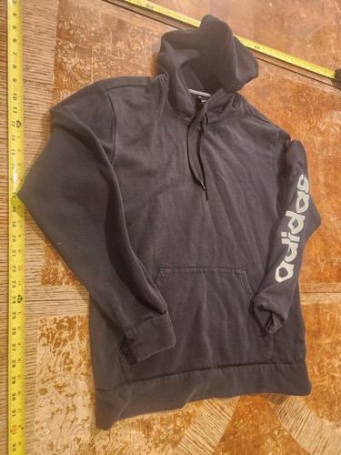 Adidas Hoodie Mens Medium Classic Trefoil Black Sweatshirt #S37