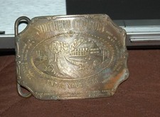 Southern Comfort Under Your Belt Brass Belt Buckle