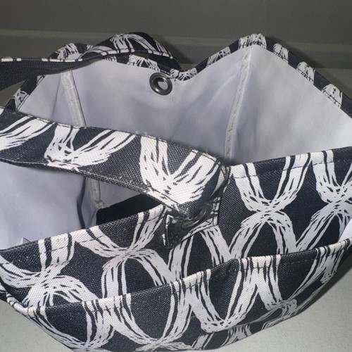 THIRTY ONE 31 Black And White Tote Satchel Carry All With Pockets š198 - Picture 4 of 7