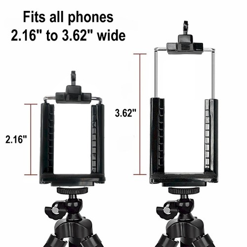 DaVoice Phone Tripod Mount Holder Adapter for iPhone 12, 12 Pro Max, 11 Pro Max - Picture 2 of 9