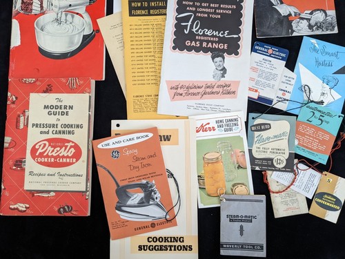 Lot of MCM Kitchen Appliance Instructions Recipe Books Tags Sunbeam Etc - Picture 4 of 8