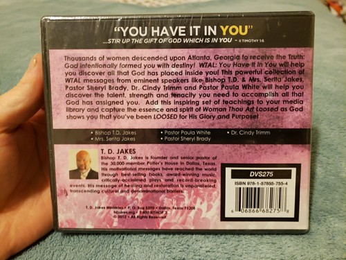 2012 TD Jakes woman thou are loosed DVD’s. - Picture 4 of 14
