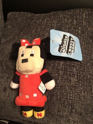 6 ZOLL WALT DISNEY CROSSY ROAD GEPUNKTET MINNIE MOUSE PIXELSTEIN STOFFTIER PLÜSCHTIER 