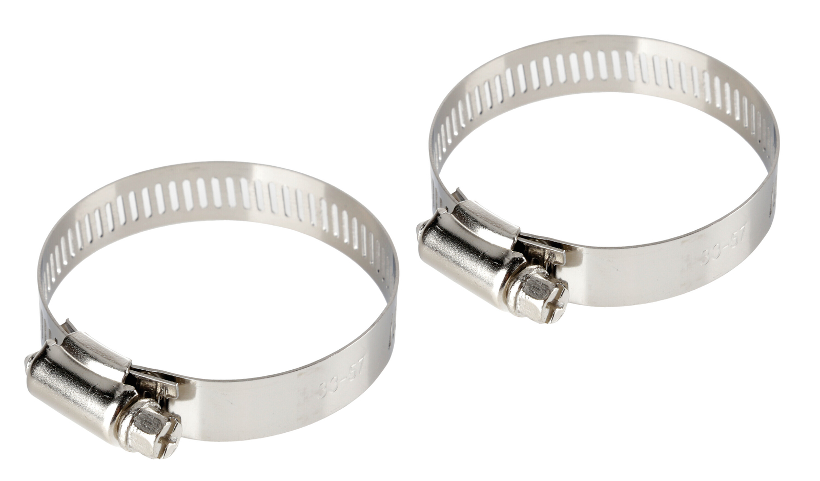 Fascette Stringitubo In Acciaio Inox - Set 2 Pz - ? 12 Mm - Ø 33-57 mm