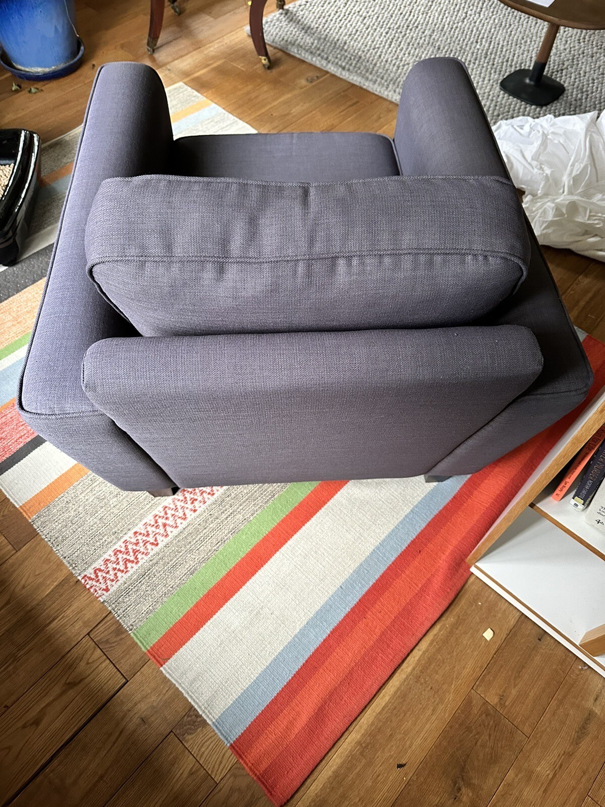 John Lewis Armchair Charcoal eBay