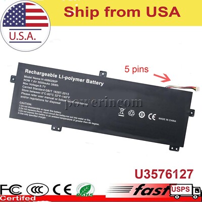 5080270P, U3576127, U3576127PV U3576127PV-2S1P Battery For RTDPART Notebook