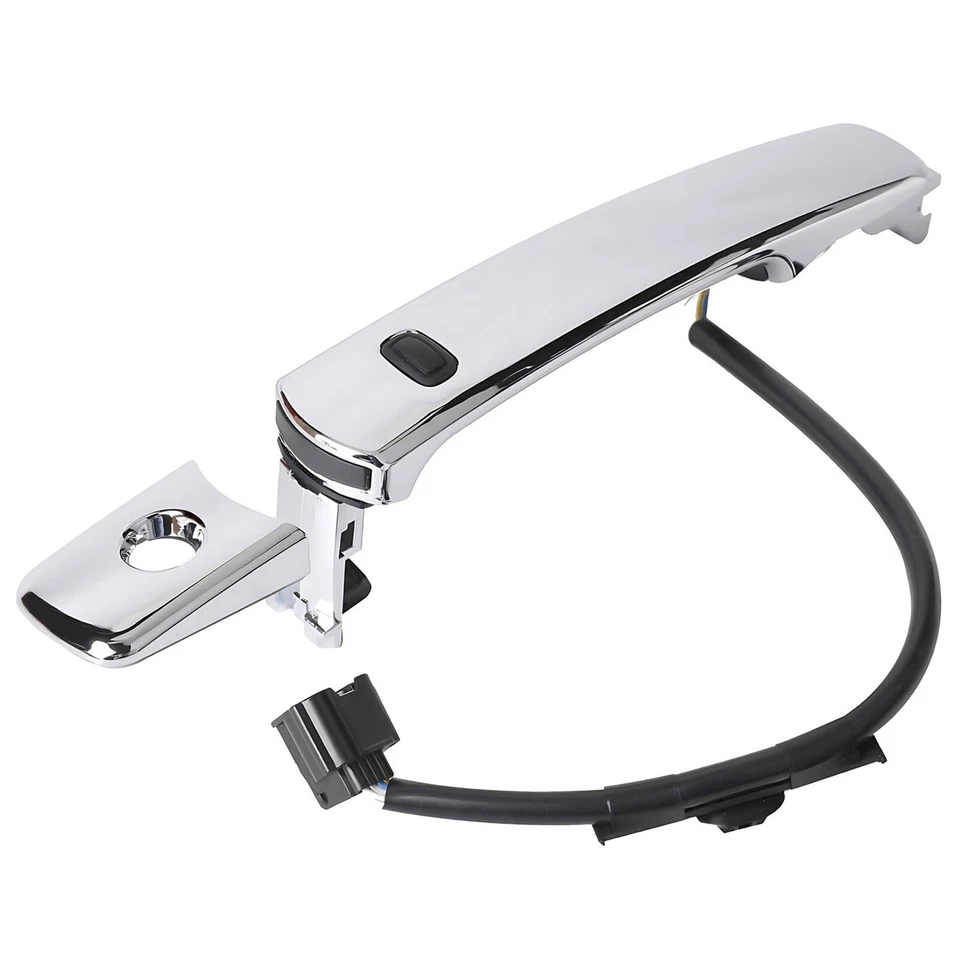 Manija de puerta delantera izquierda cromada para Nissan Rogue 2010-2013 entrada inteligente Foto 3 de 4