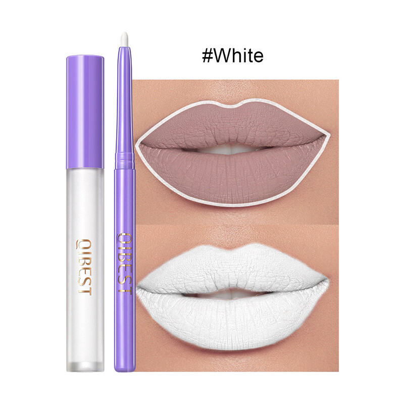 7 Colors Matte Mist Lipstick Lasting Nonstick Lip Gloss Lip Liner Set