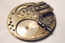 ELGIN 16sz POCKET WATCH UPPER PLATE WITH WIND AND SET PARTS COMPLETE SEE AD--#72