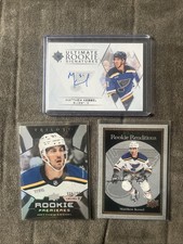 2023-24 UD Ultimate Collection Rookie Signatures Matthew Kessel Auto Blues Lot